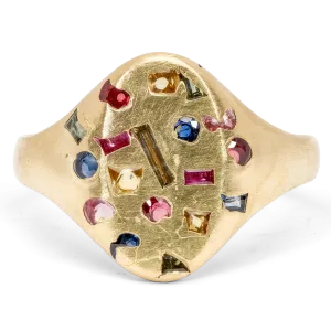 Harlequin Signet Ring - Made to Order
