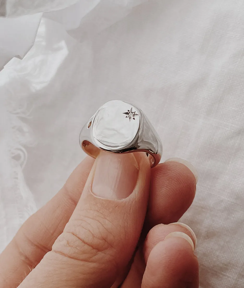 Men's Moon & Star Classic Signet
