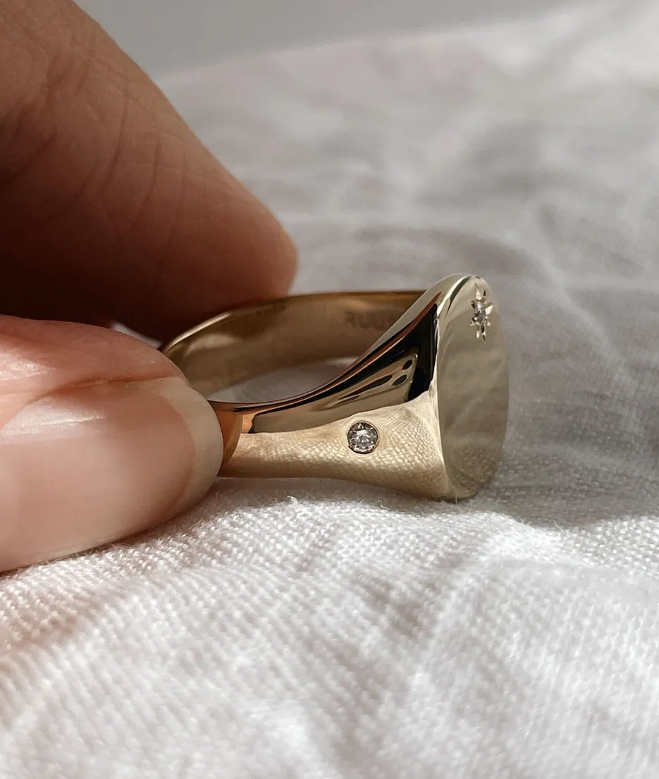 Men's Moon & Star Classic Signet